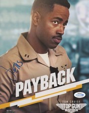Jay Ellis Payback Top Gun Maverick Autographed Signed 8x10 Photo ACOA