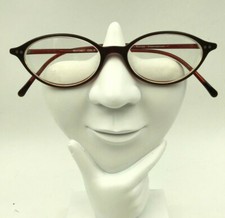 Vintage Europa International Whitney Brown Oval Sunglasses FRAMES ONLY