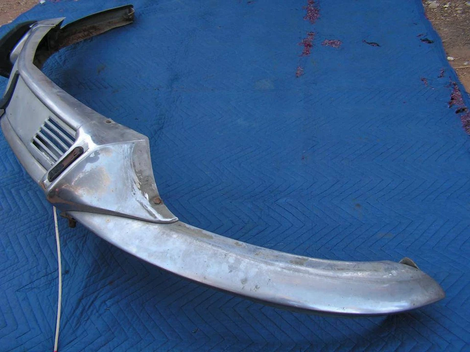 Parachoques delantero cromado Citroen ID DS 19 21 Pallas sedán OEM libre de óxido muy bueno Foto 2 de 4