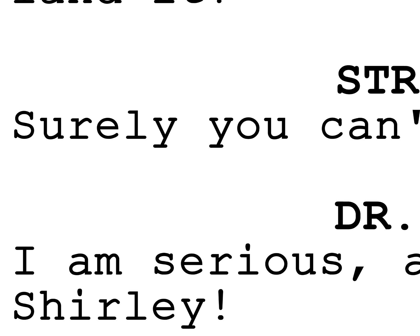 AIRPLANE Screenplay POSTER! (up to 24" x 36") - Movie - Leslie Nielsen - Comedy