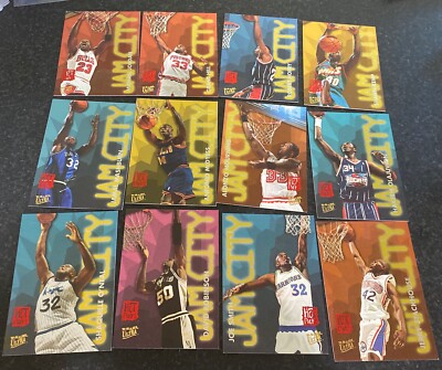 1995-96 Fleer Ultra Jam City Hot Packs Complete Set Of 12 Cards Includes MJordan