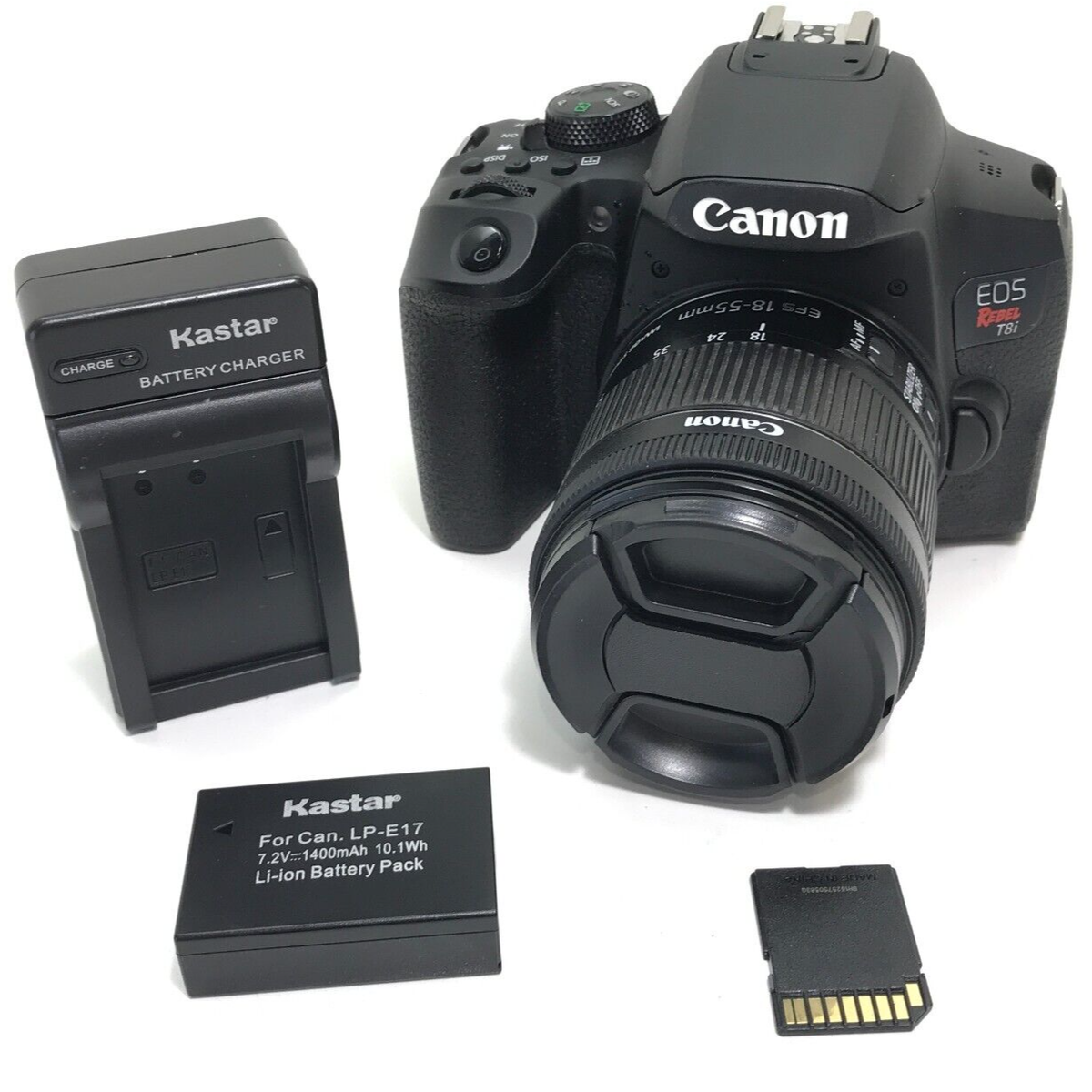 Canon EOS Rebel T8i DSLR Camera Black (EF-S 18-55mm IS STM)