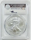 2020-(S) $1 Silver Eagle PCGS MS70 FDI Emergency Issue Struck at SF Mercanti Sig