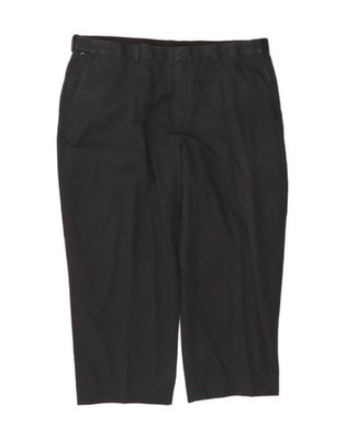 L.L.BEAN Herren Comfort Fit Slim Cropped Hose W40 L26 Schwarz Baumwolle BH02