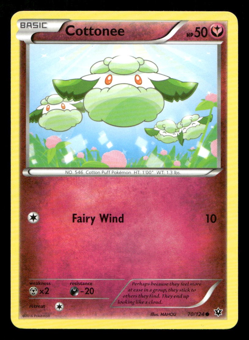 Cottonee 70/124 Fates Collide NM/M Pokemon