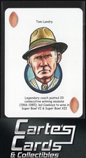 Tom Landry 2018 Hero Decks Dallas Cowboys Football Heroes Playing Cards #NNO