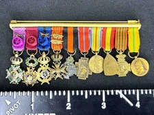 Original WW1 Belgian Miniature Medal Bar