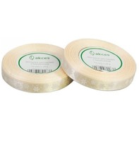 Weihnachtsband Satinband Cremefarben Schneeflocken 12Mm X 22M