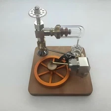 Adjustable Speed Stirling Engine Model – Brass Physics Experiment Toy