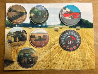 Ergobag Kletties Landmaschinen 5 Stück + 2 Rennauto Neu Unbenutzt