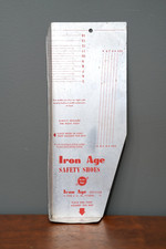 Vintage Iron Age Device Foot Measuring Tool Shoe Sizer Store Display 1960s 1970s