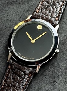 Vintage Movado Museum 97AZ8888Swiss Quartz Watch Black Dial Stainless steel Movado Museum Watch Vintage | eBay main image 3