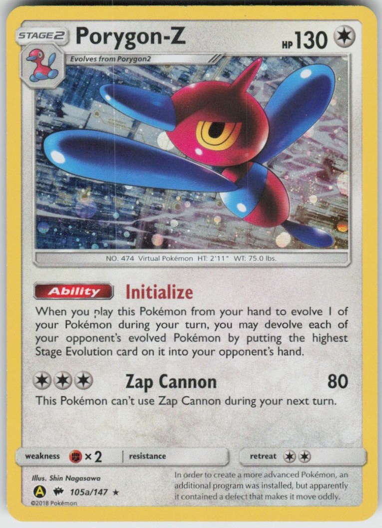 Holo Porygon 105a/147 Promo Alternate Art Promos Near Mint
