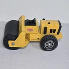 Tonka Steam Roller 1970's 8" Yellow Pressed Steel Toy USA Front Swivels
