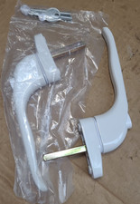 UPVC Window Handle 2PCS Lockable Window Handle Aluminum White Universal Espag