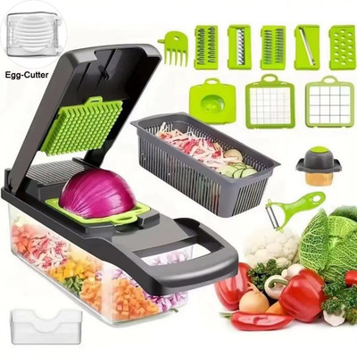 12 in 1 Multifunctional Vegetable Cutter Food Chopper Potato Slicer Carrot Grate