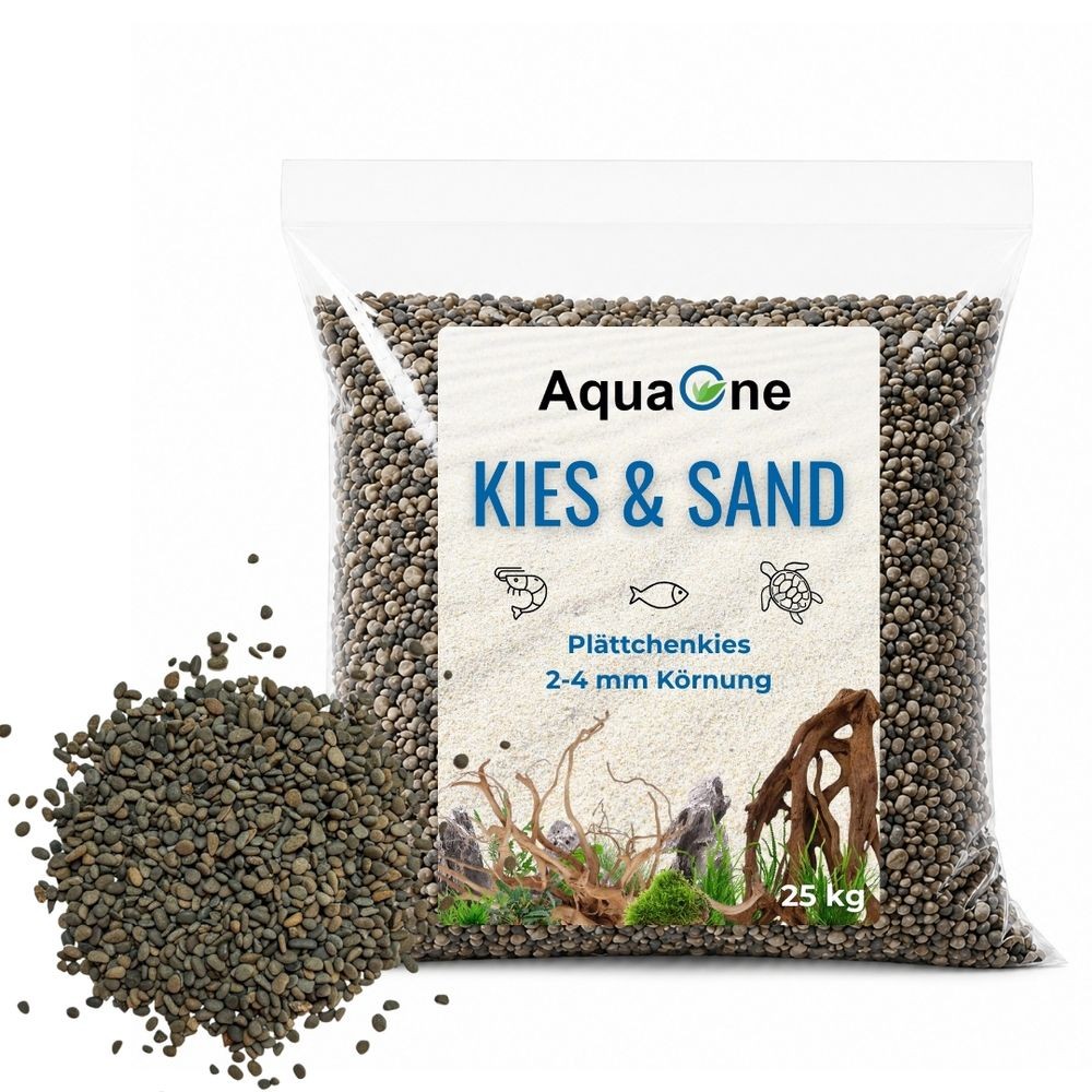 AquaOne Ghiaia Naturale 25 kg per Acquari