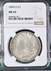 1899 O Morgan Silver Dollar NGC MS-63