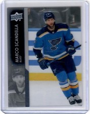 2021-22 Upper Deck Series 2 Marco Scandella Clear Cut Insert Card Blues