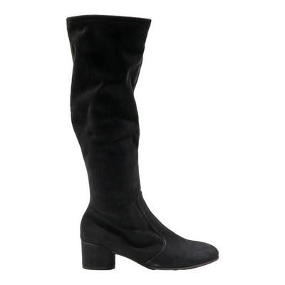 ECCO High Boots Black Leather Womens UK 5