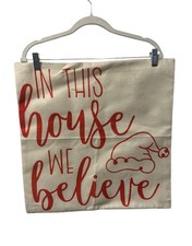 Christmas Pillow COVER 19.5 x 19.5 Vintage Style NWOT Holidays 1159 