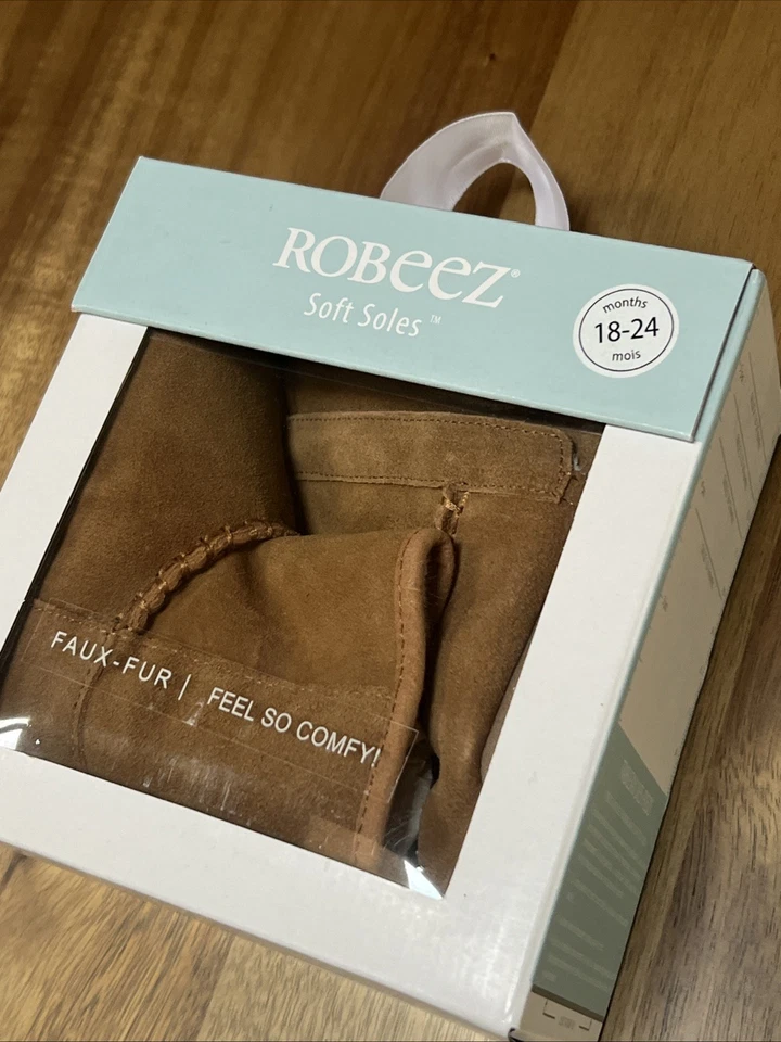 Bota Tyler Robeez Suela Suave - Camel Talla 18-24 NUEVA Foto 2 de 4