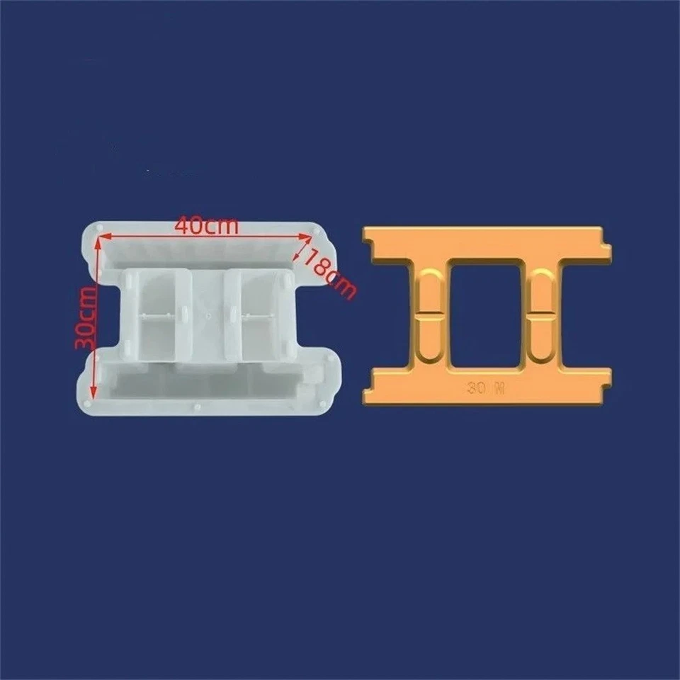 Molde de plástico de ladrillo hueco cuadrado módulo de bloque de alcantarillado de concreto molde hágalo usted mismo Foto 2 de 4