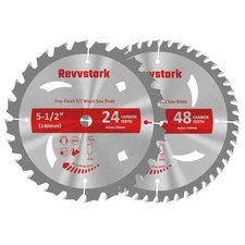 "5-1/2"" (10Mm Arbor) Circular Saw Blades 24T&48T, Carbide Tipped Teeth, Heavy "