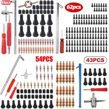 43-65PCS Valve Stem Installation Remover Repair Tool Puller Car Tire Plug Core
