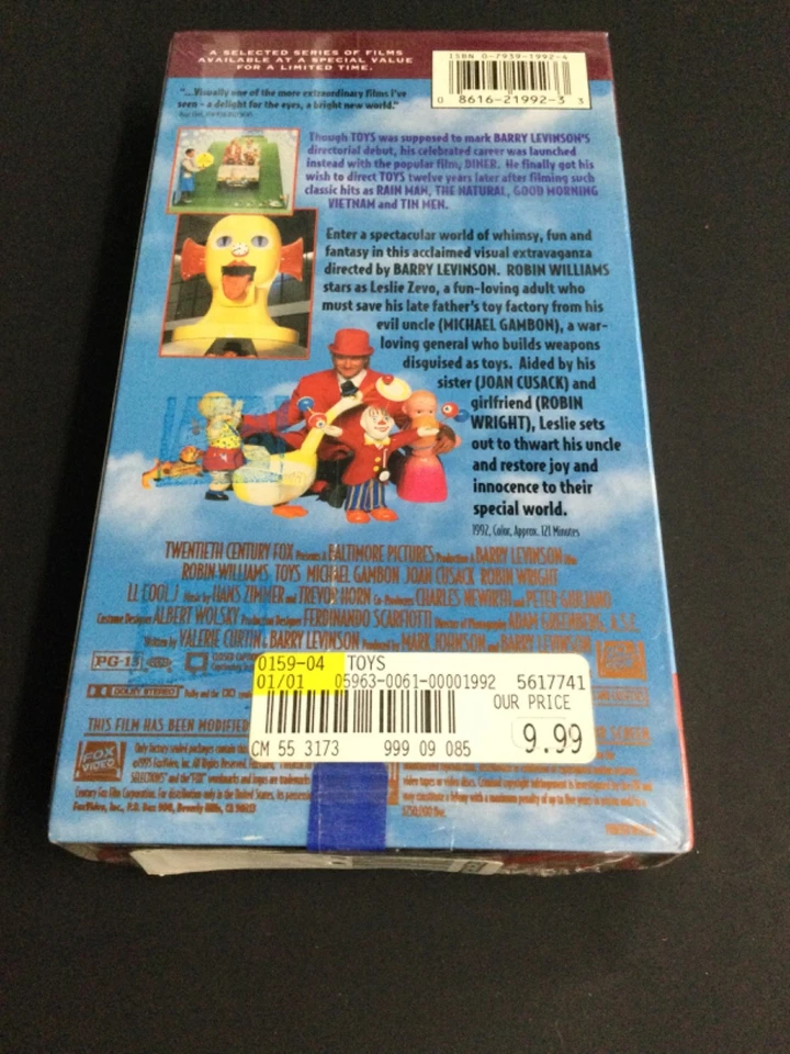 Toys  (VHS) — Factory Sealed - Image 2 of 4