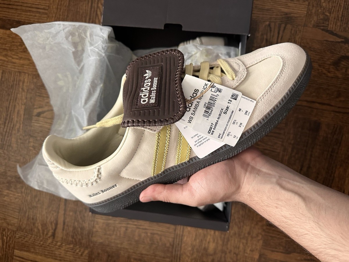 Size 12 - Wales Bonner x adidas Samba Ecru Tint Yellow for sale