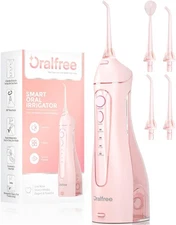 Oralfree Water flosser Teeth Picks - Dental Braces Cordless Oral Irrigator Porta