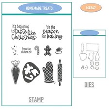 HOMEMADE TREATS Dies and Stamps Scrapbook DIY Handmade Greeting Card Making