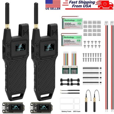 Heltec WiFi GPS LoRa 32 V4 Meshtastic Node Off-Grid Radio with 3D Case & Battery