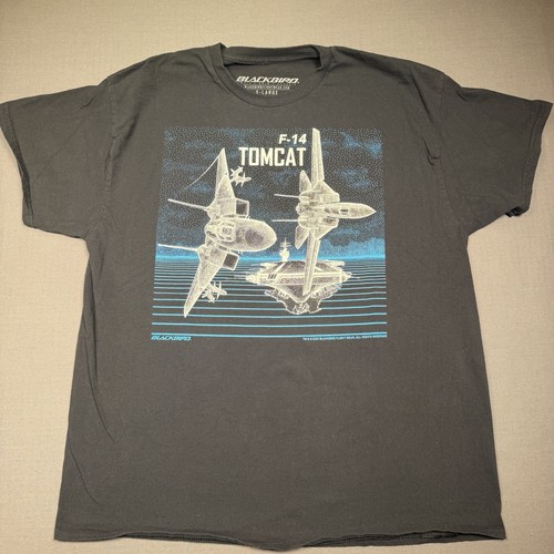 Blackbird Shirt Mens XL Black F14 Blackbird Tomcat Fighter