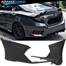 Fits 16-21 Honda Civic Sedan 4dr Hfp Style Rear Diffuser Side Apron Spats Pp