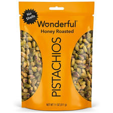 Wonderful Pistachios No Shells Honey Roasted Pistachios 11 Oz Bag
