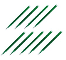 Pilot FriXion Gel Ink Refills Green 0.7mm Fine Point Pack of 9 Smooth Writing