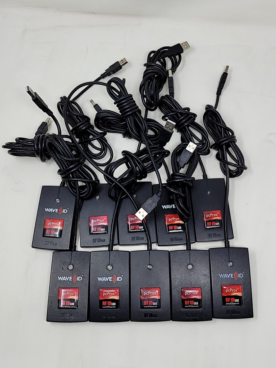 LOT OF 10*RF IDEAS USB RFID Card Reader SEE NOTES