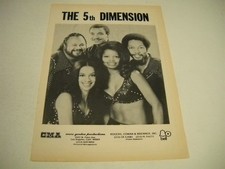 5TH DIMENSION Marc Gordon and Rogers/Cowan/Brenner mgt 1971 RW Promo Display Ad