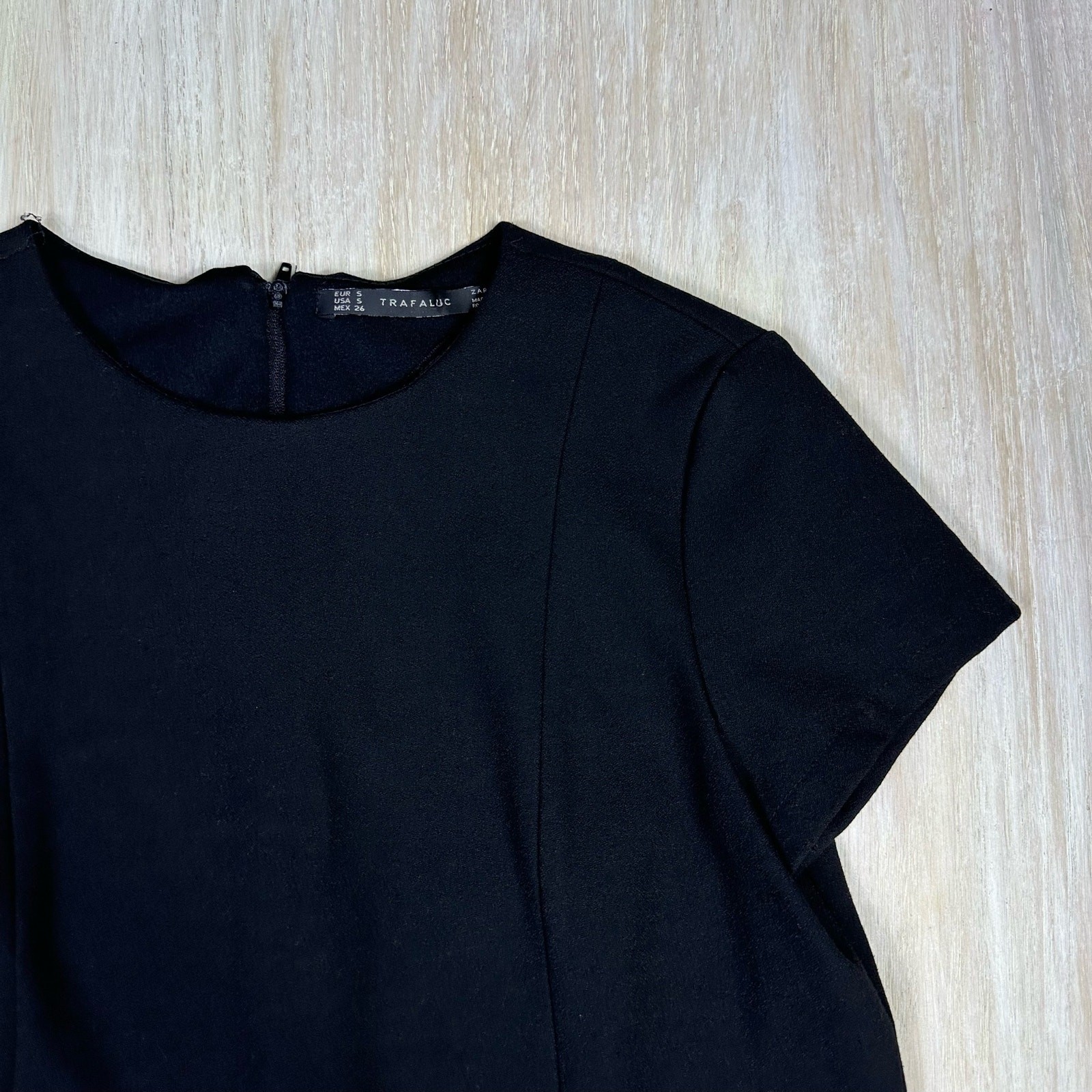 Zara Trafaluc Black Shift Mini Basic Workwear Cla… - image 3