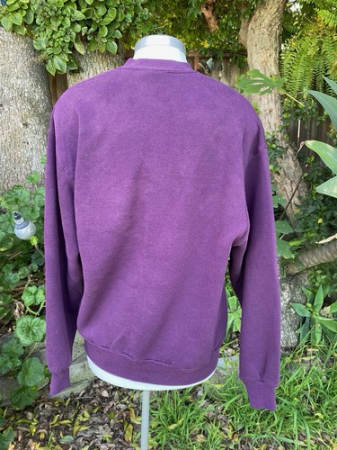 Vintage Jerzees Minnesota Winter Wood Cabin Art Sweatshirt L Crewneck Pullover - Picture 7 of 9