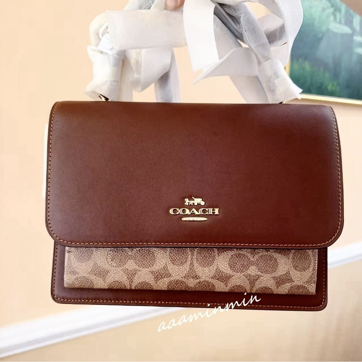 美品！Coach トートバッグ ブラウン D1847-58849