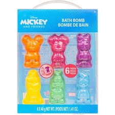Mickey Minnie and Friends Bubblegum Scented Bath Bombs - Ages 3 Character Mo...