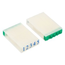 Detachable Number Stamps Numeral 0-9 Number Stamp Combination Set Size 5, 2 Set