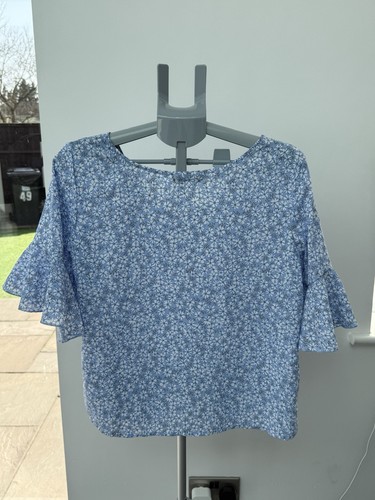 Blusa Shein Top Azul Floral Grande - Imagen 1 de 6