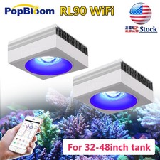 PopBloom RL90 LED Aquarium Light 48 Marine Aquarium LED Full Spectrum Reef Coral