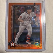 Topps 2025 Chrome Logofractor Rookie Shay Whitcomb Astros #251 Orange /25