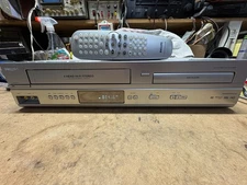 PHILIPS DVD / VCR VHS COMBO PLAYER w/remote, DVD Works, VCR Needs Work, AS-IS!