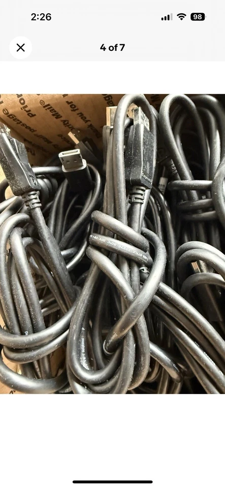 (Qty 34) x Display Port to Display Port Cable DP Male to Male Cord - Image 3 of 4